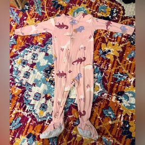 Carter's Pink and Purple Dinosaur Footie